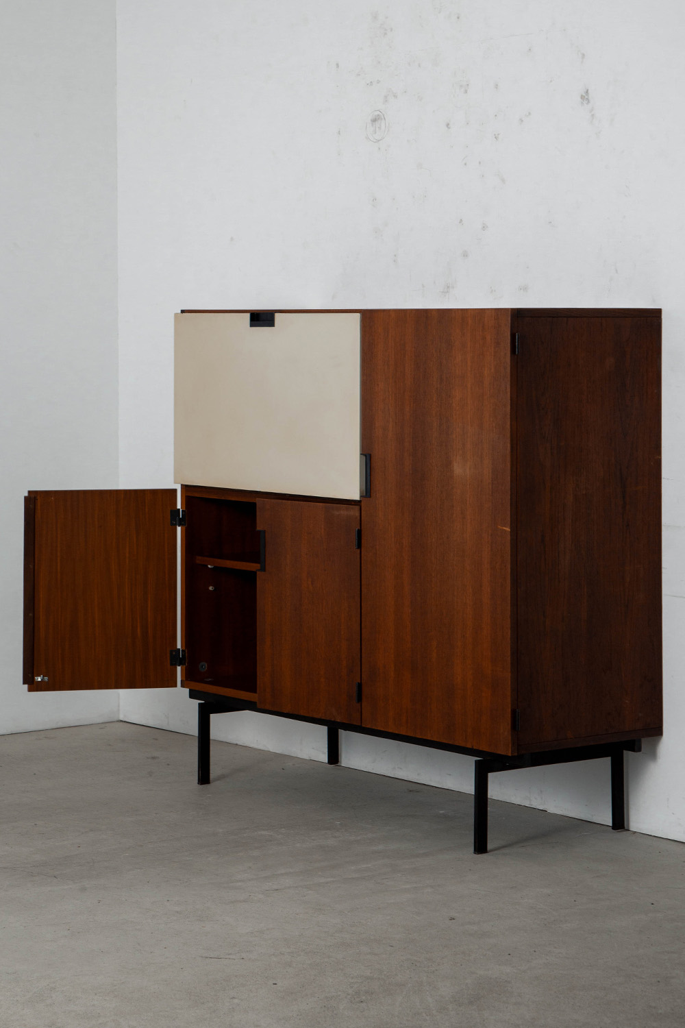 CU01 Cabinet By Cees Braakman for Pastoe in Teak and Steel