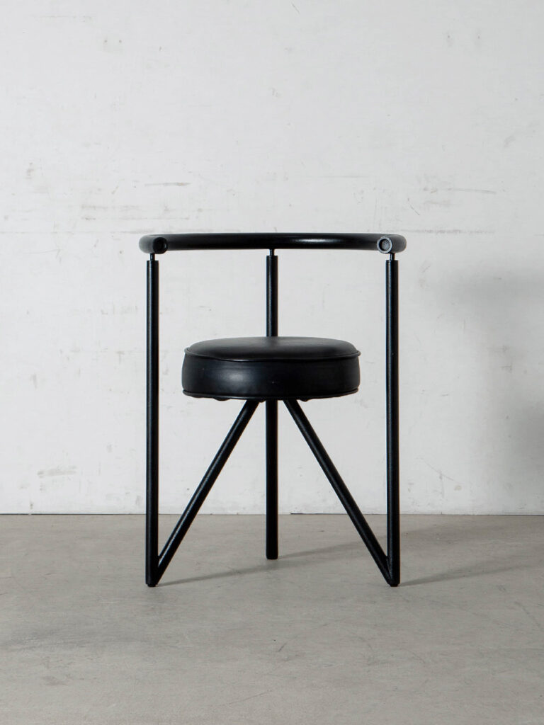 MISS DORN Chair by Philippe Starck for Disform in Steel and Leather